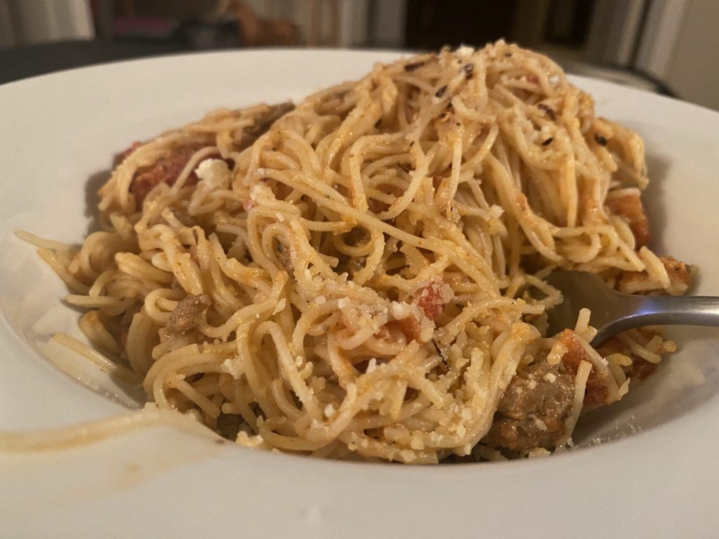 Spaghetti at home