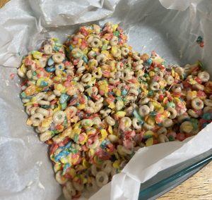 Finished Rainbow Krispies